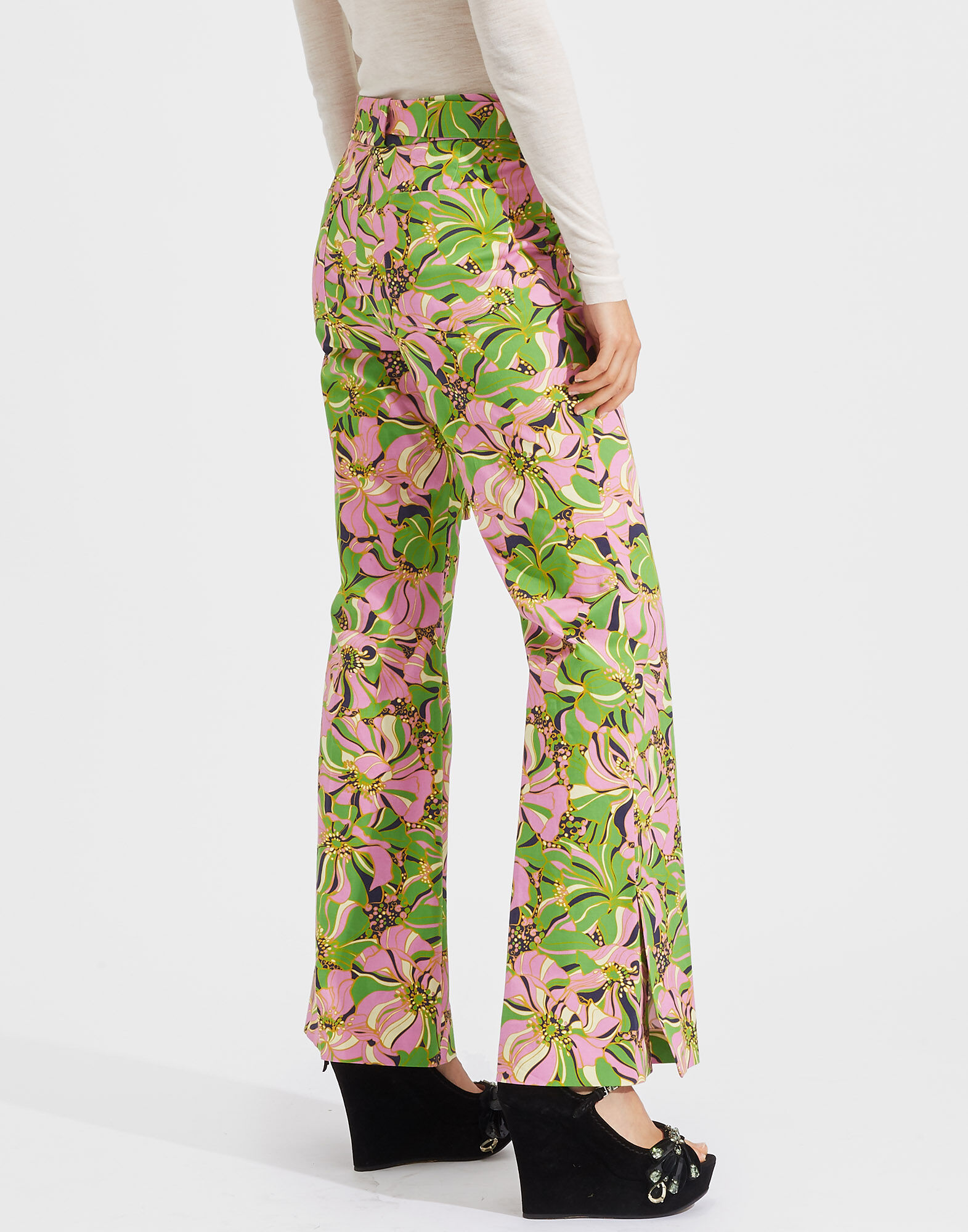 LaDoubleJ Slit Pants Carnevale TRO0015COT006CAR0001