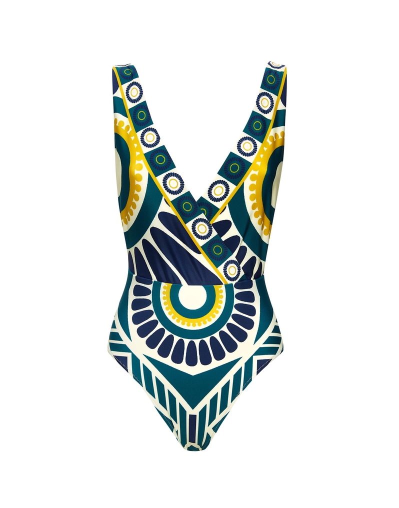 La DoubleJ Hazzard Swimsuit La DoubleJ Hazzard Swimsuit Blue Solar Placée SWI0040LYC003SOL0005