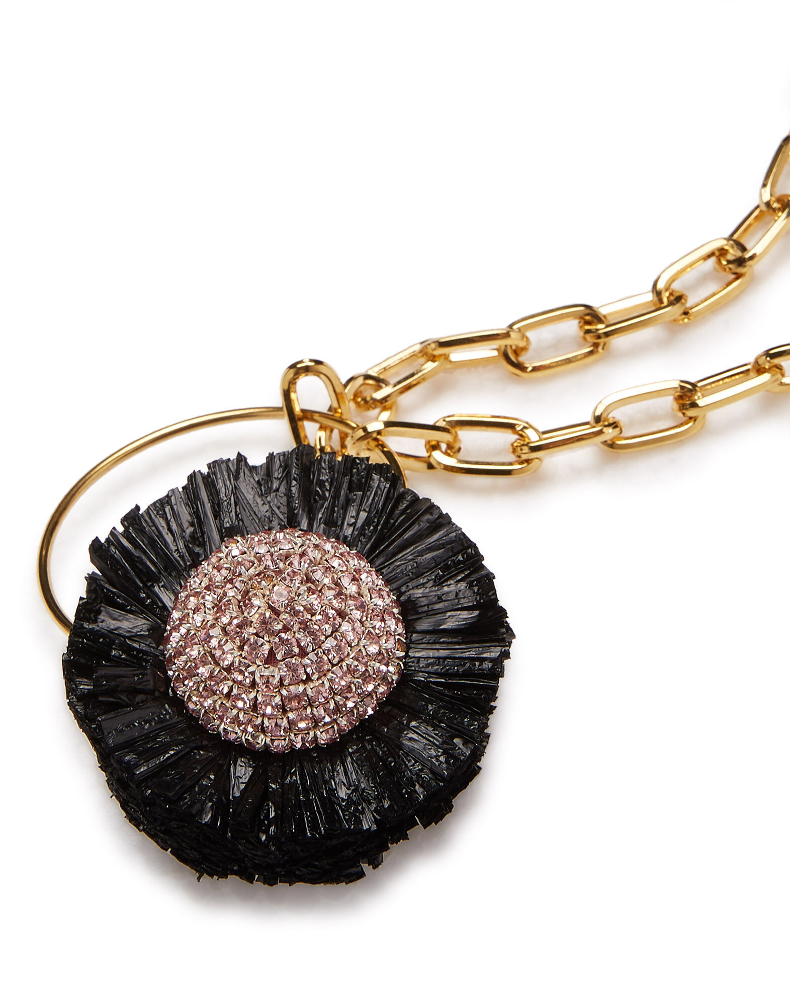 La DoubleJ Saturn Necklace Multicolor Rosa/Ocra NEC0015BRA001MUL0026