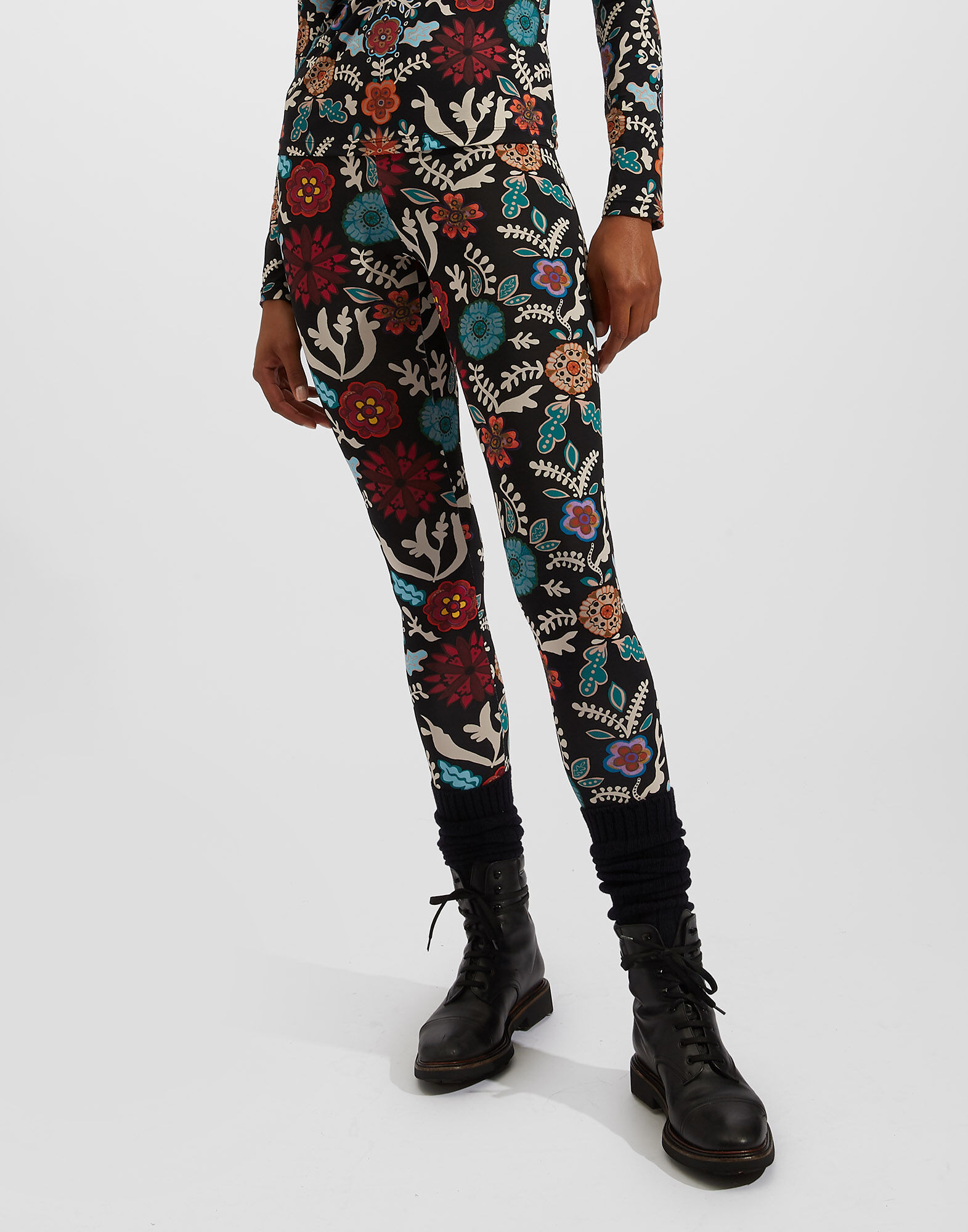 LaDoubleJ Leggings Fire Flower TRO0013JER005FIR0001