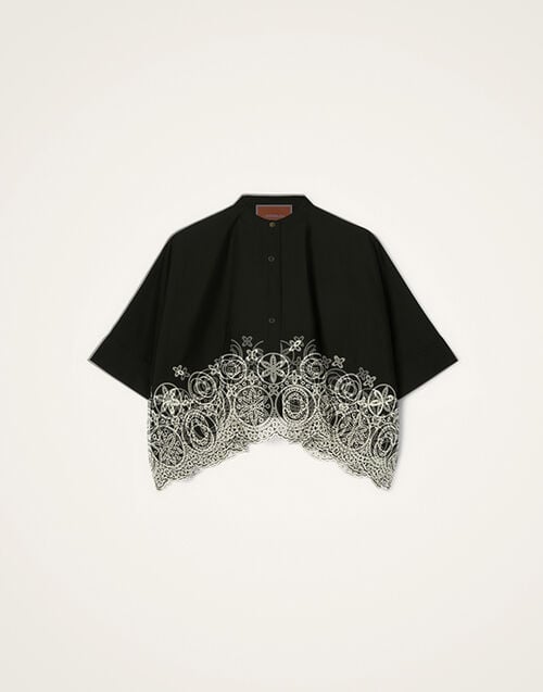 La DoubleJ Mini Foulard Shirt Eclipse Solid Black SHI0168SAN006ECL03BL01
