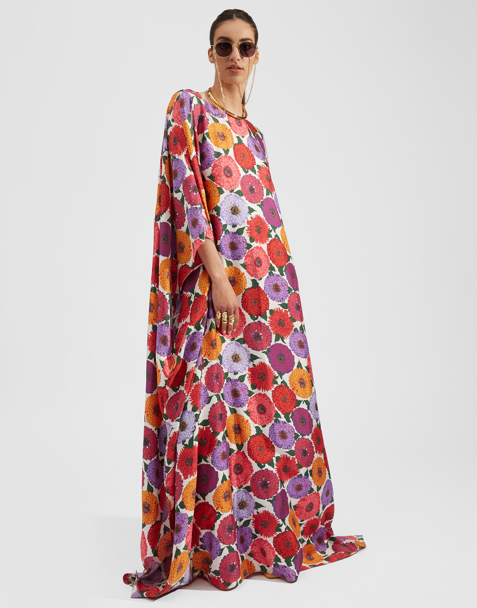 La DoubleJ Square Kaftan Zinnie DRE0369SIL001ZIN0001