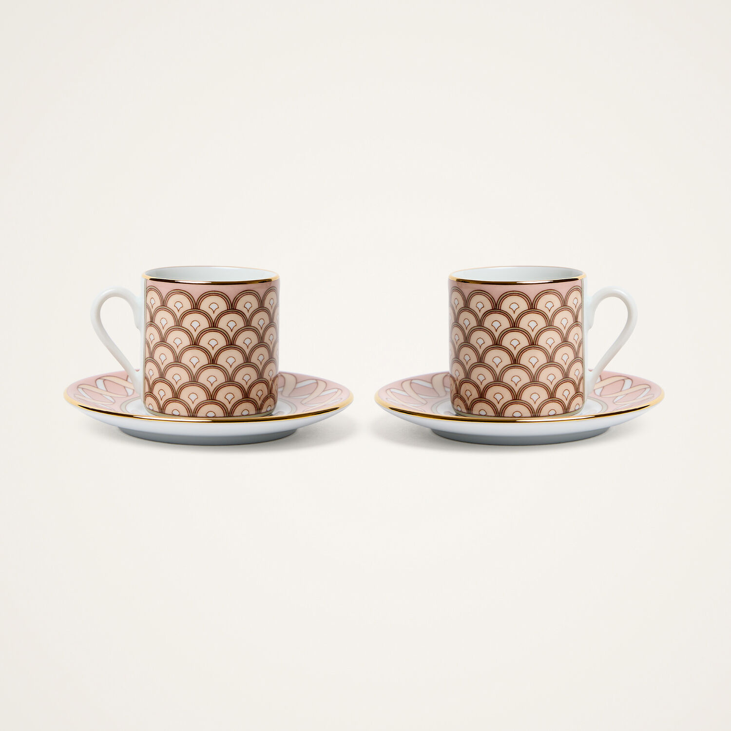 La Doublej Impero Espresso Cup Set Of 2 In Odysseus Dusty Pink
