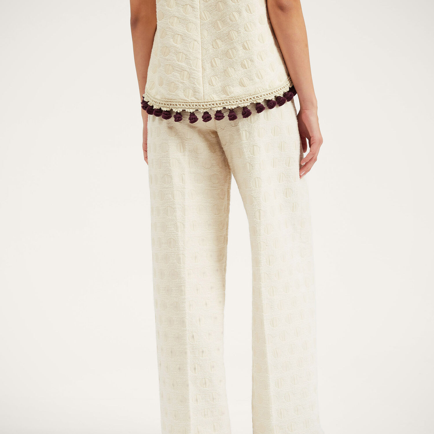 Shop La Doublej Loose Pants In Creamy