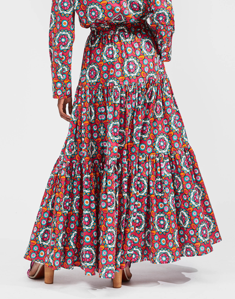 LaDoubleJ Big Skirt LaDoubleJ Big Skirt Kaleidoscope Fuxia SKI0001COT020KAL0004