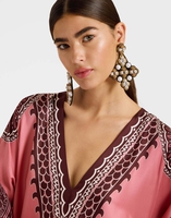 La DoubleJ Muumuu Dress La DoubleJ Muumuu Dress Oltrarno Placée Pink DRE0225SIL006OLT03PI01