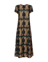 La DoubleJ Swing Dress La DoubleJ Swing Dress Tiger Tiles Black DRE0001SIL001TIG0007