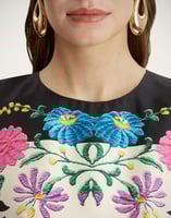 La DoubleJ Swing Dress La DoubleJ Swing Dress Plaza Placée Ivory DRE0128SIL006PLA04WH04