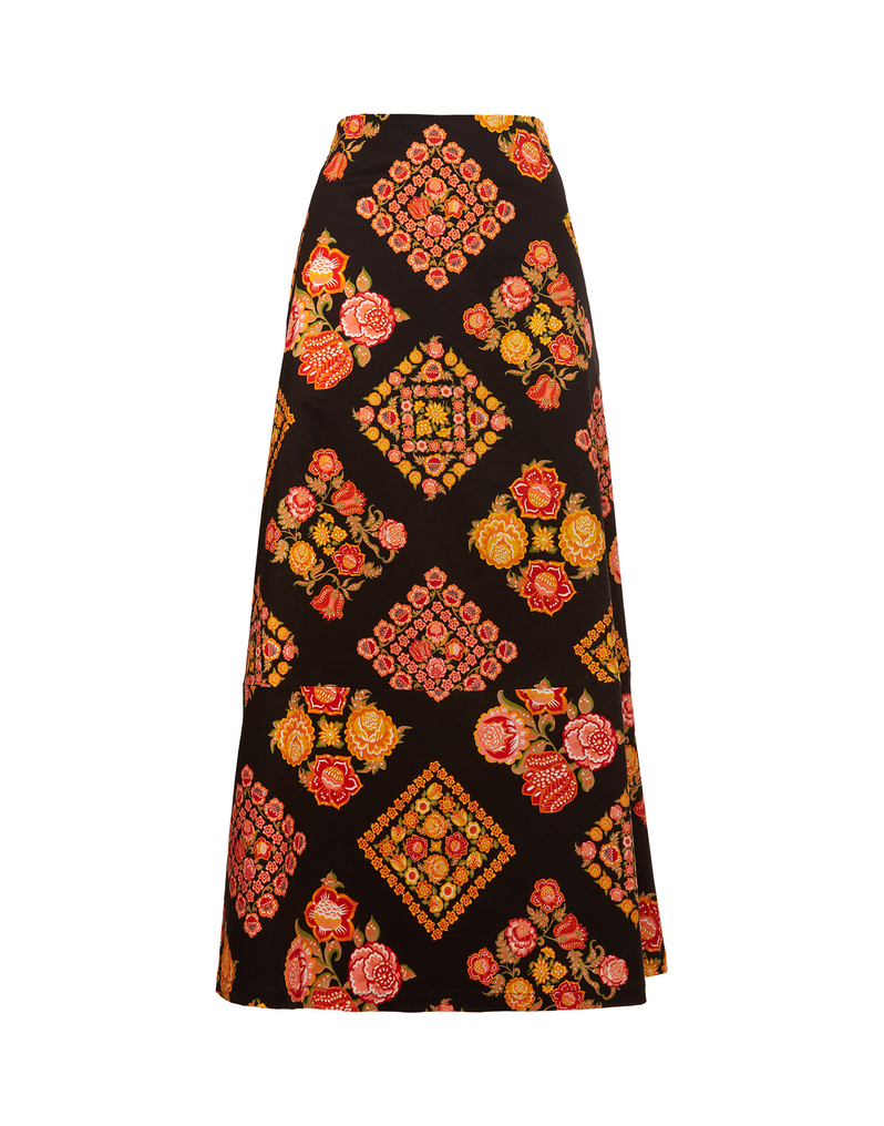 La DoubleJ A-Long Skirt La DoubleJ A-Long Skirt Cowgirl Nero SKI0018COT006COW0002
