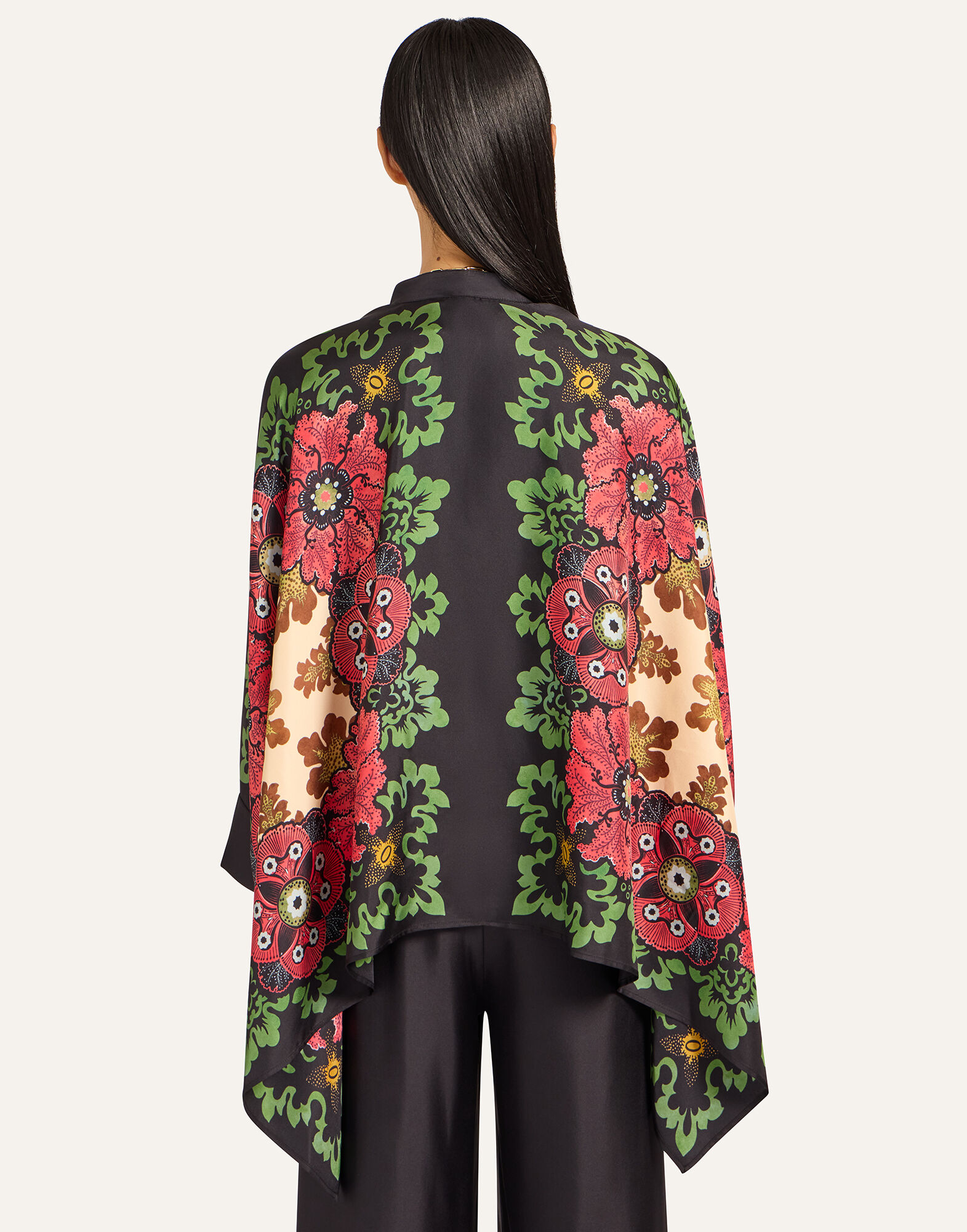 La DoubleJ Foulard Shirt Bounty Plac&eacute;e Red SHI0059SIL006BOU01RE01