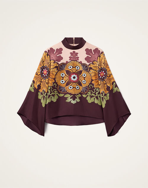 La DoubleJ Make An Exit Top La DoubleJ Make An Exit Top Bounty Placée Burgundy TOP0117SIL017BOU01RE07