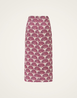 La DoubleJ Pencil Skirt La DoubleJ Pencil Skirt Fans Purple SKI0011COT005FAN01PU01