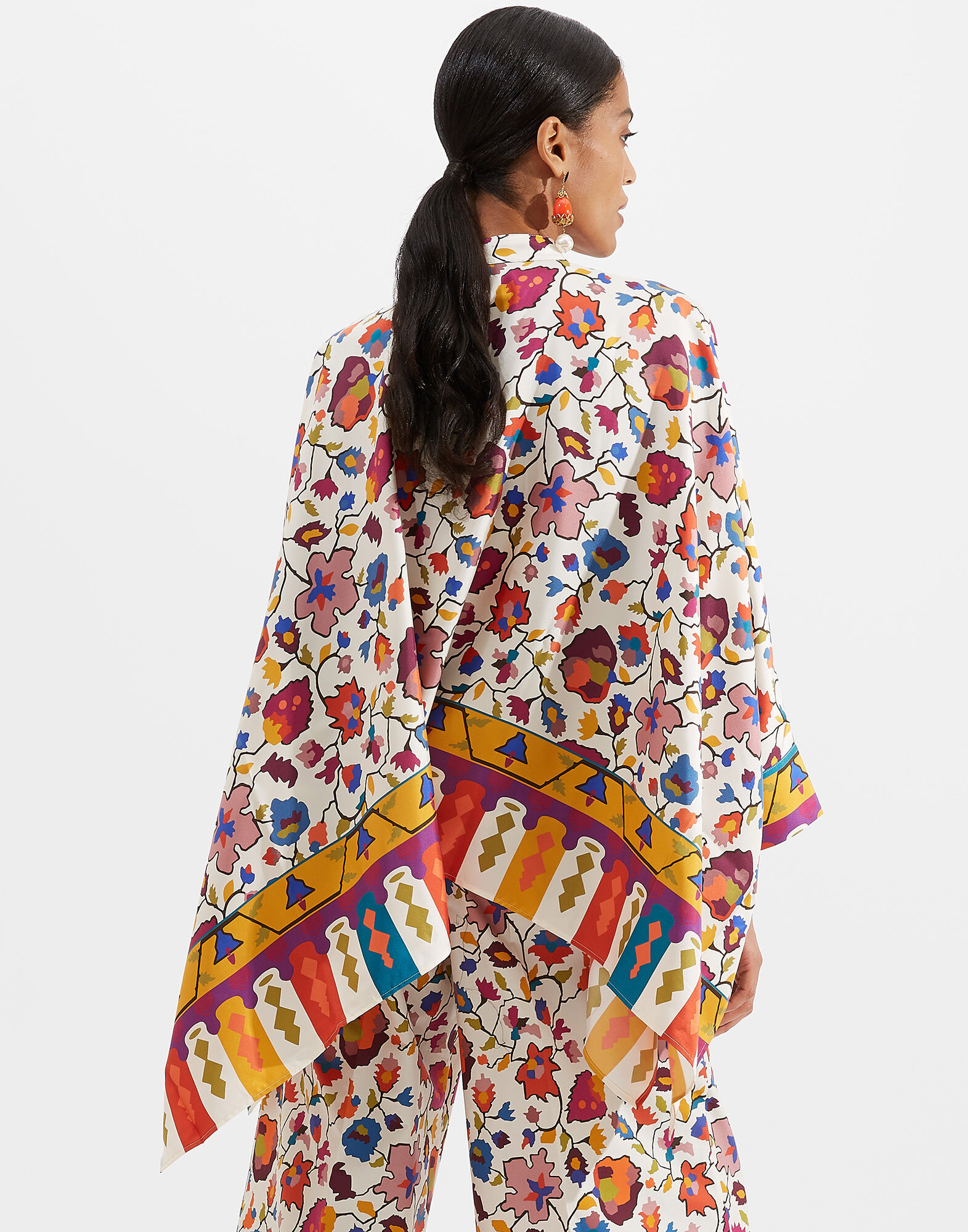 La DoubleJ Foulard Shirt Maple Plac&eacute;e SHI0059SIL006MAP0003