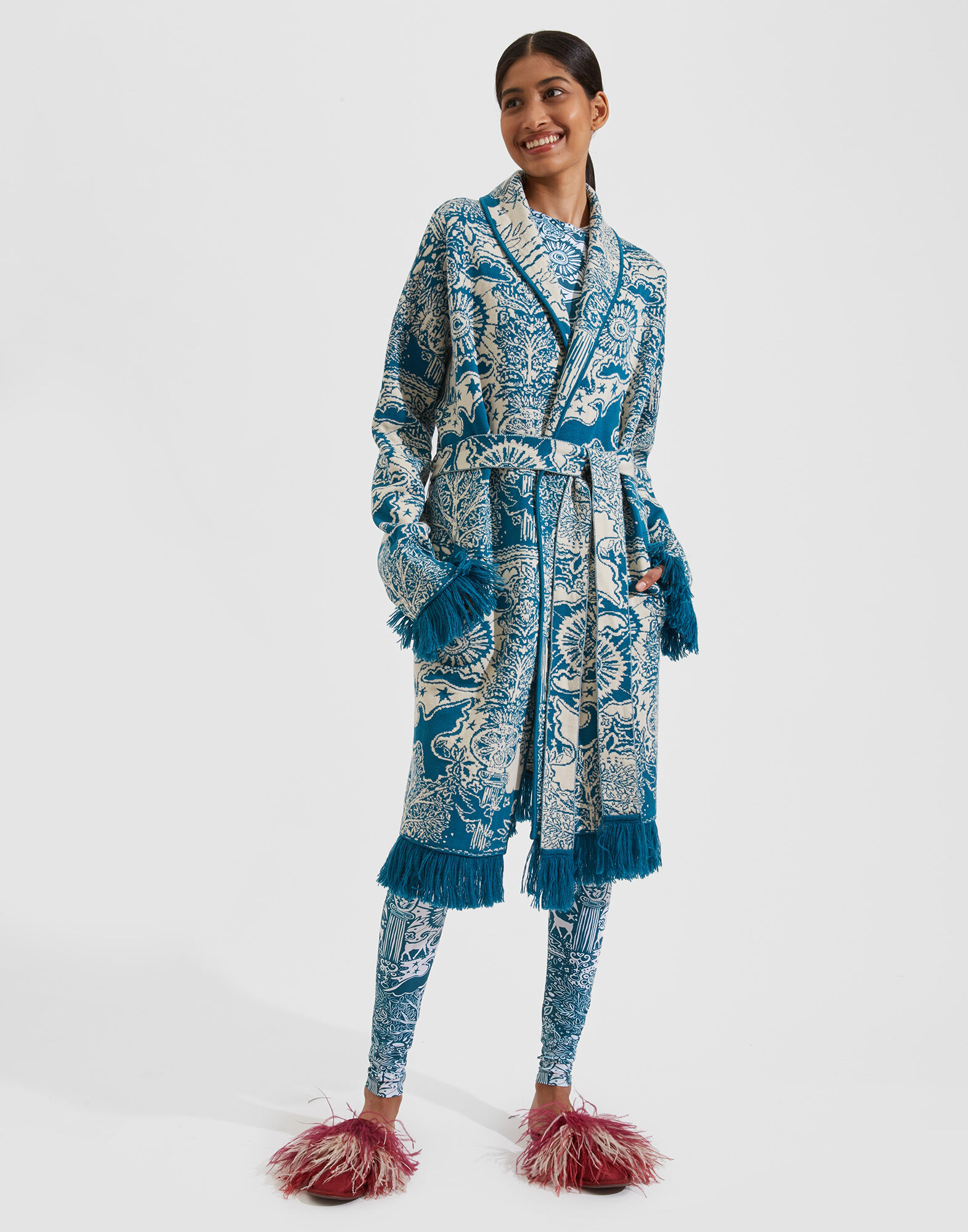 La DoubleJ Boudoir Jacket Ionic Petrolio JAC0037KNI042VAR0074