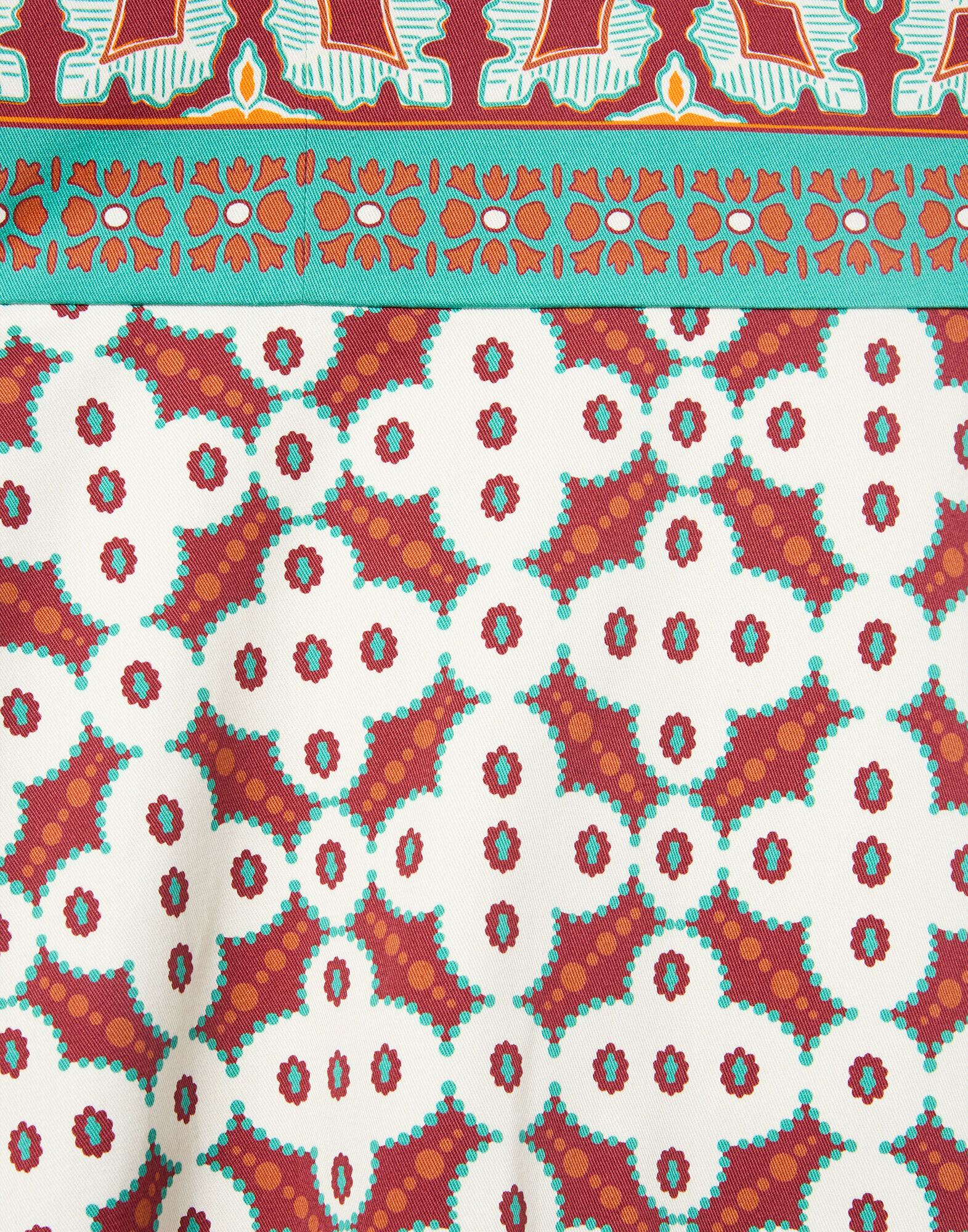 La DoubleJ Mini Gingerbread Dress Pagoda Plac&eacute;e Rust DRE0859COT037PAG01OR04