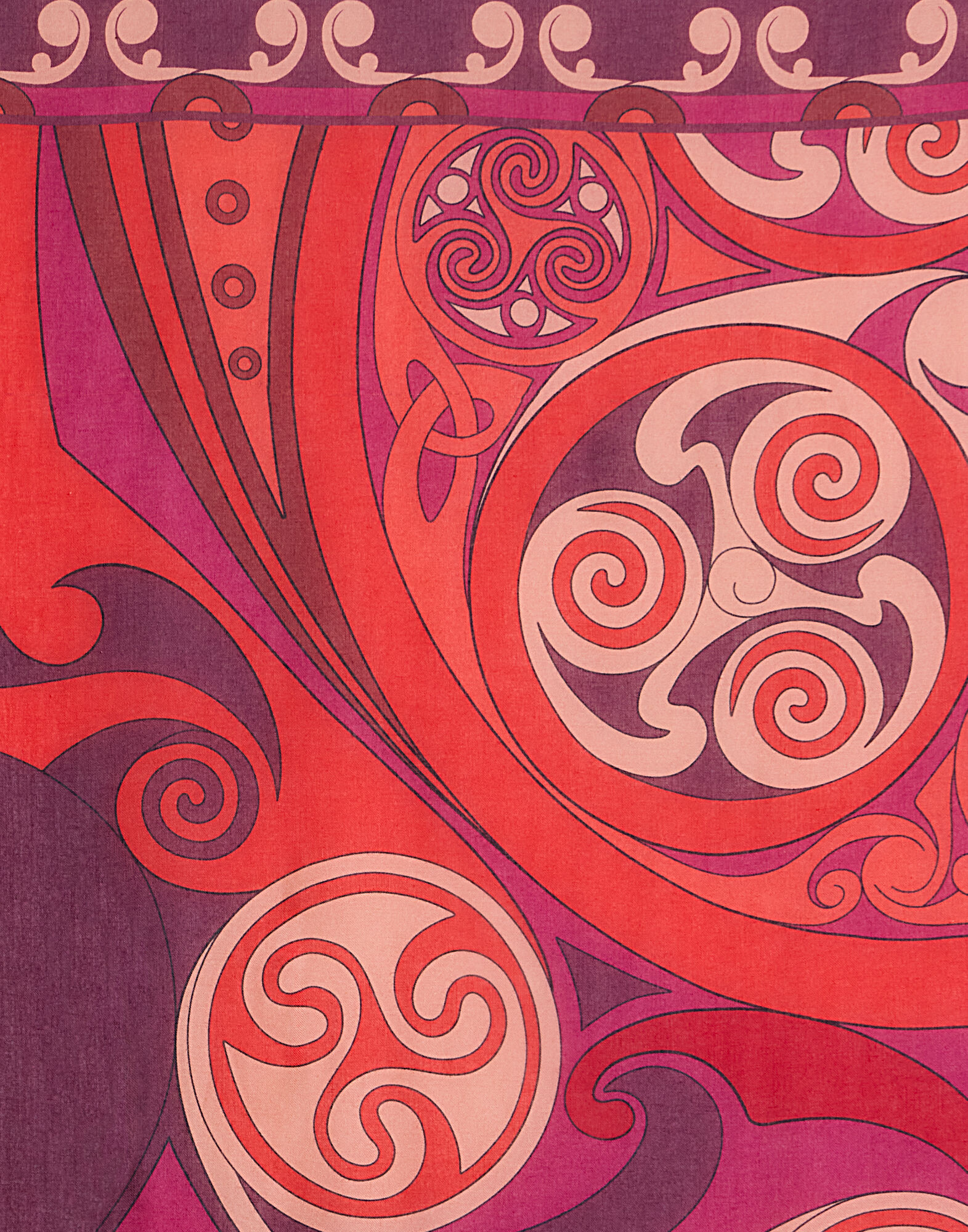 La DoubleJ Foulard 140 Alchemy Plac&eacute;e Dark Red SCA0060MOS001ALC03RE40