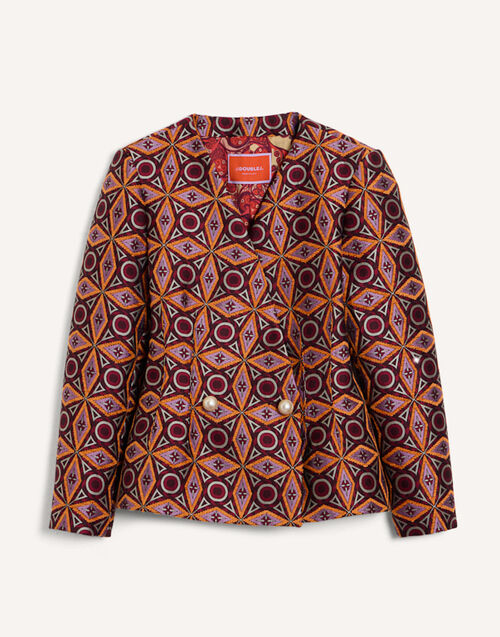 La DoubleJ La Milanese Jacket Diamond Blue Petrol JAC0202JCQ142DIA08BU05