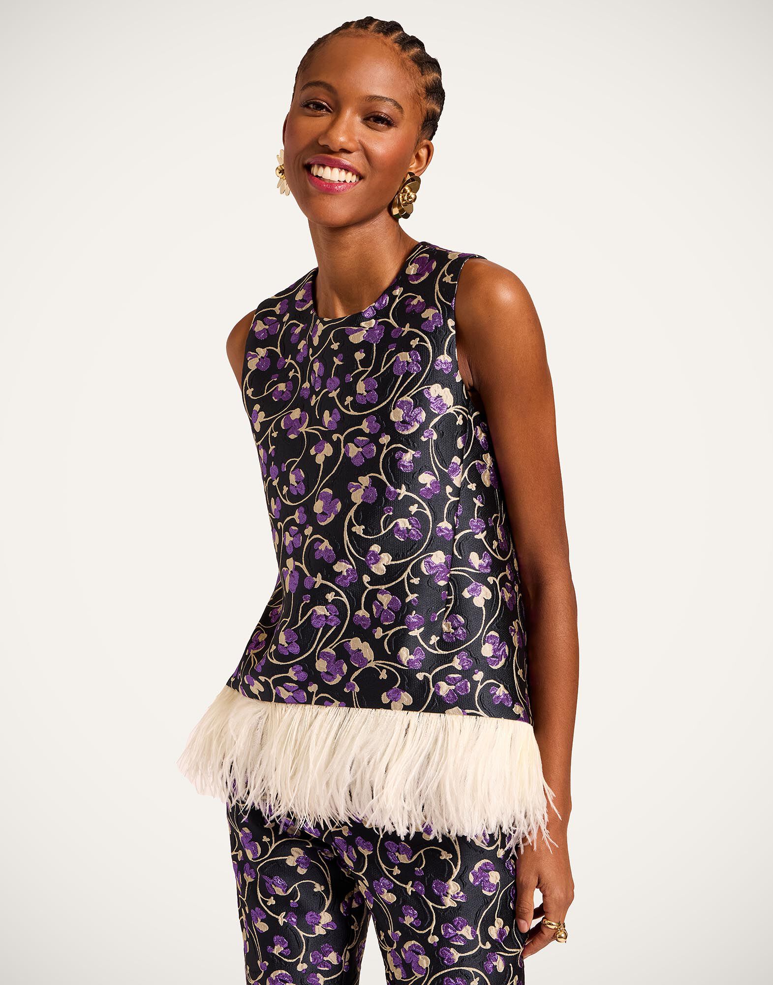 La DoubleJ La Scala Top Honeysuckle Black TOP0013JCQ128HNY02BL01