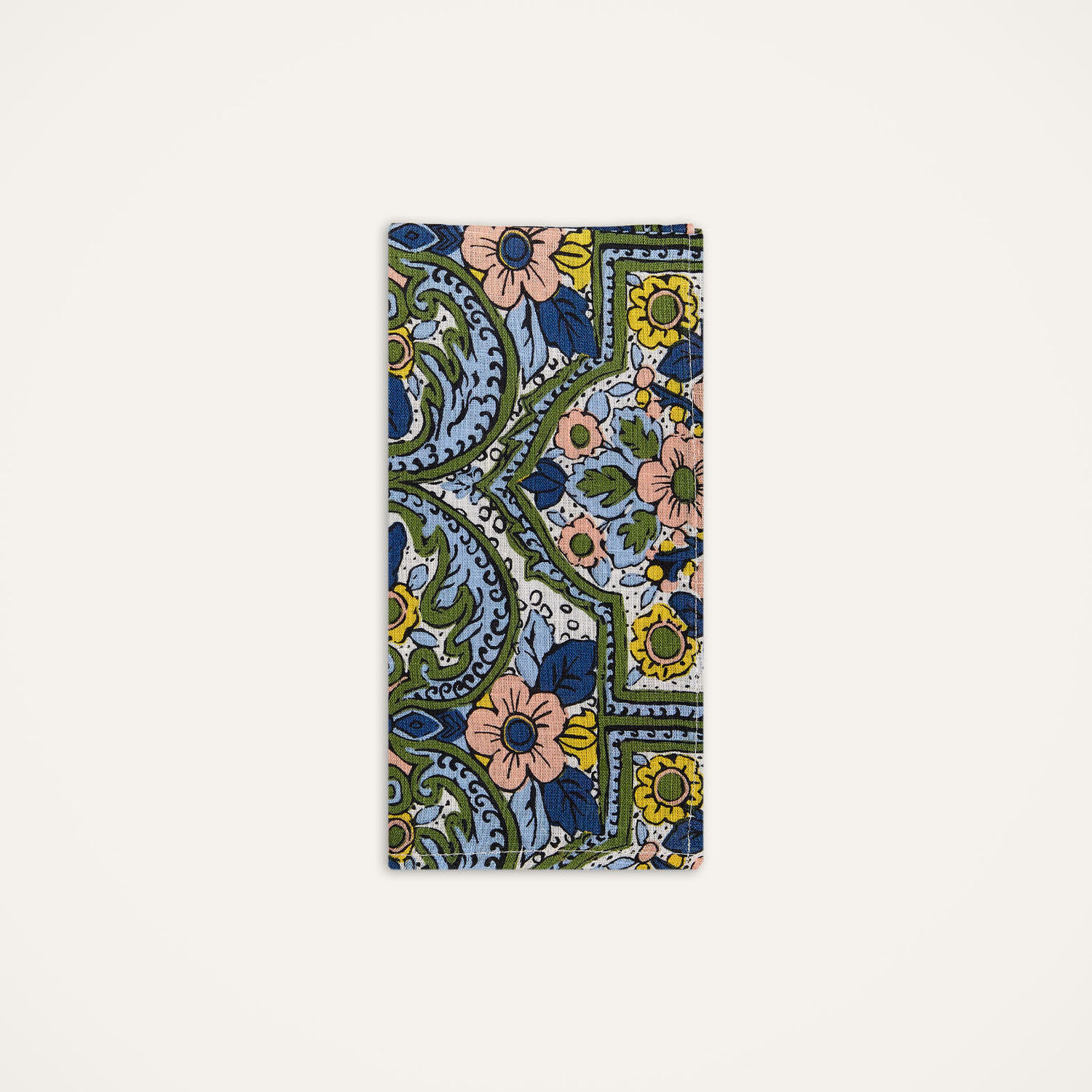 Shop La Doublej Large Napkins Set Of 2 (45x45) In Corte Blue Small