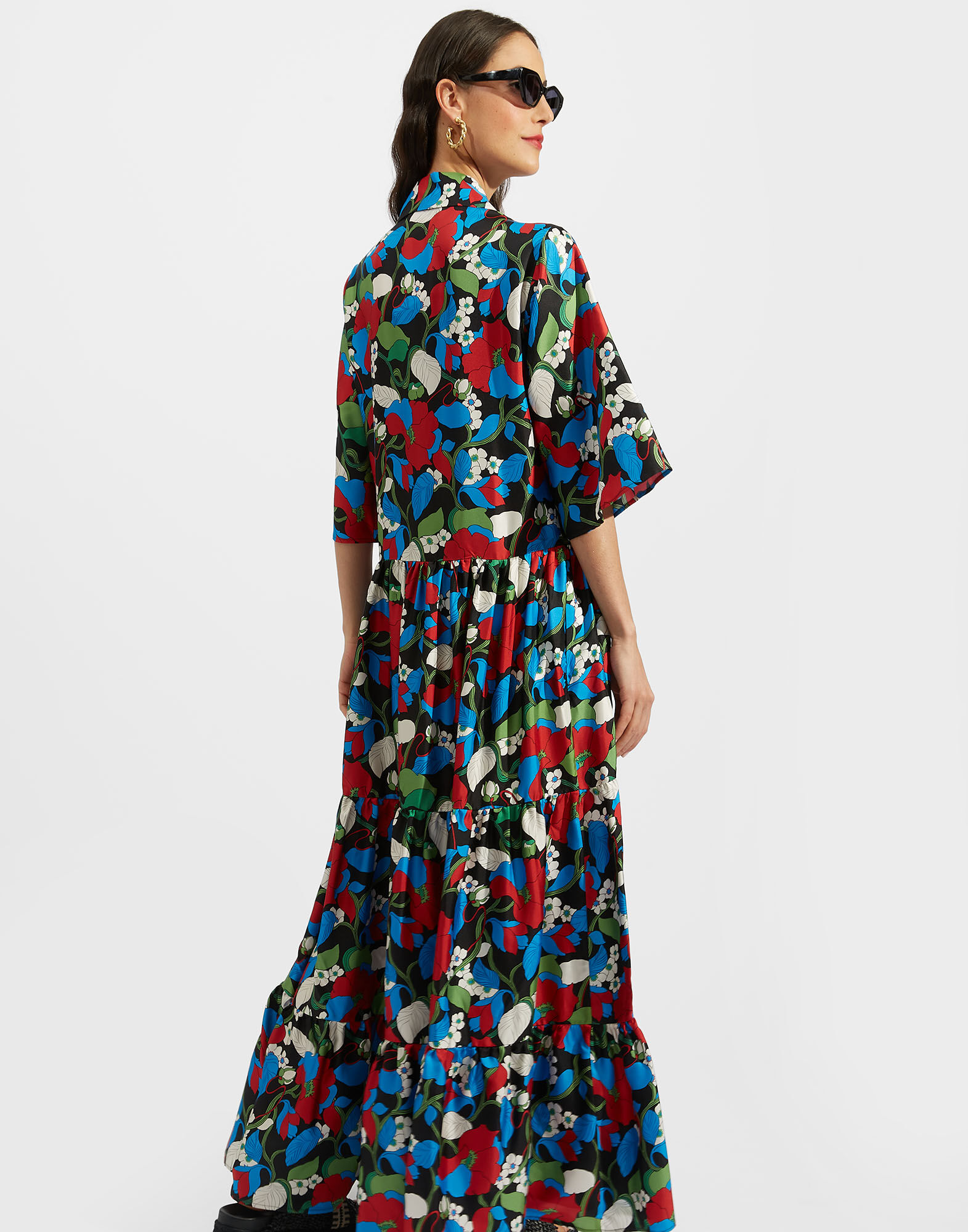 La DoubleJ The J Dress Vines Black DRE0435SIL001VIN0004