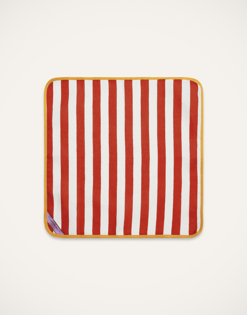 La DoubleJ Large Napkins Set Of 2 La DoubleJ Large Napkins Set Of 2 Riviera Brick NAP0010LIN001RIV06RE06