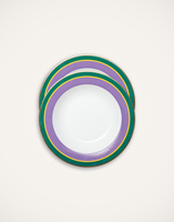 La DoubleJ Soup Plates Set Of 2 La DoubleJ Soup Plates Set Of 2 Rainbow Violet SOU0002CER001RAI07PU01