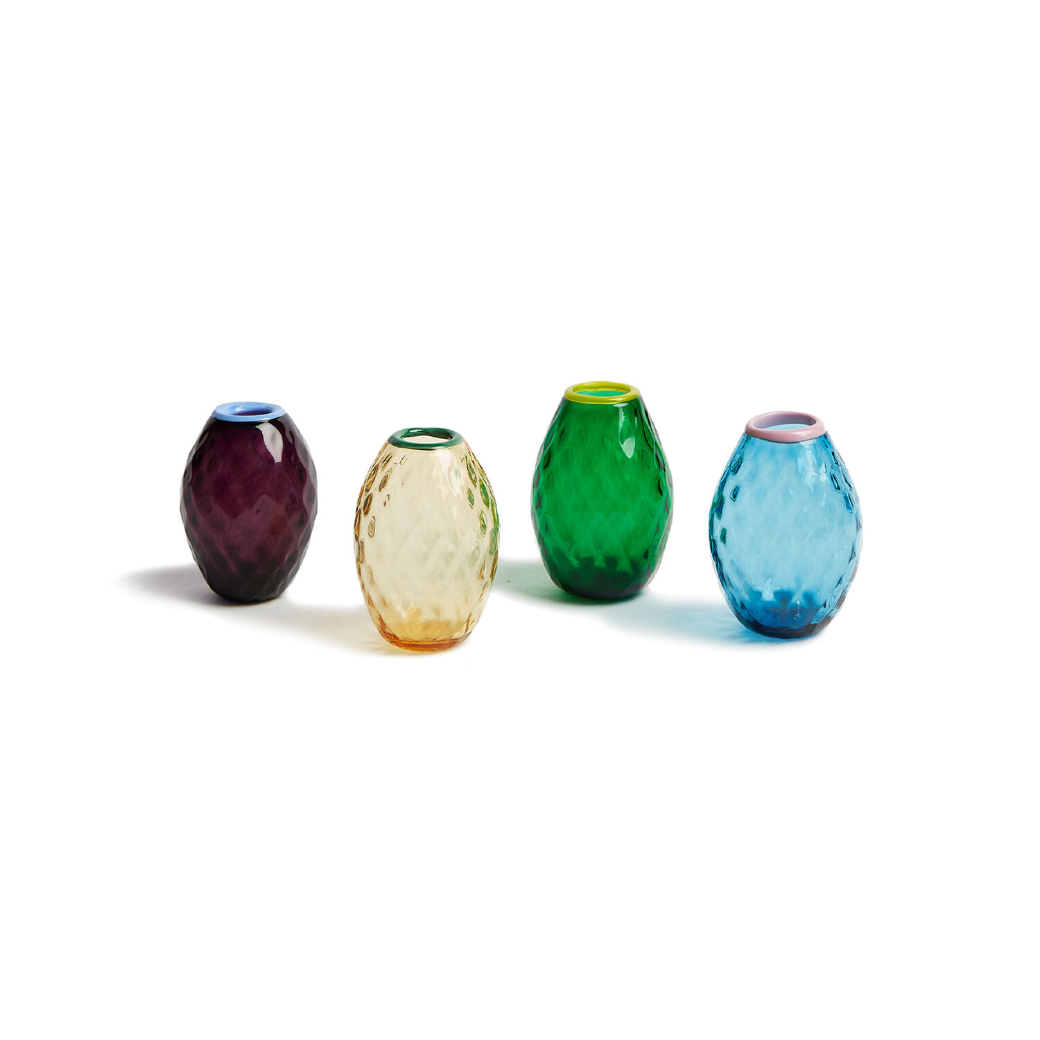 Shop La Doublej Baby Egg Vase In Misty Rainbow Mix