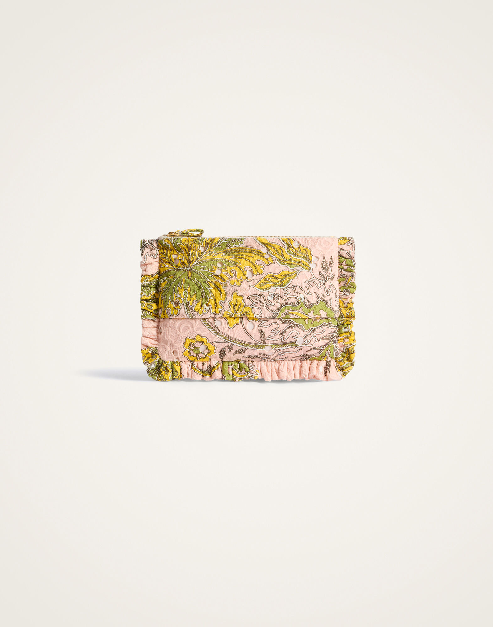 La DoubleJ Hand Pochette Swathe Pink BAG0059EMB031SWA01PI01