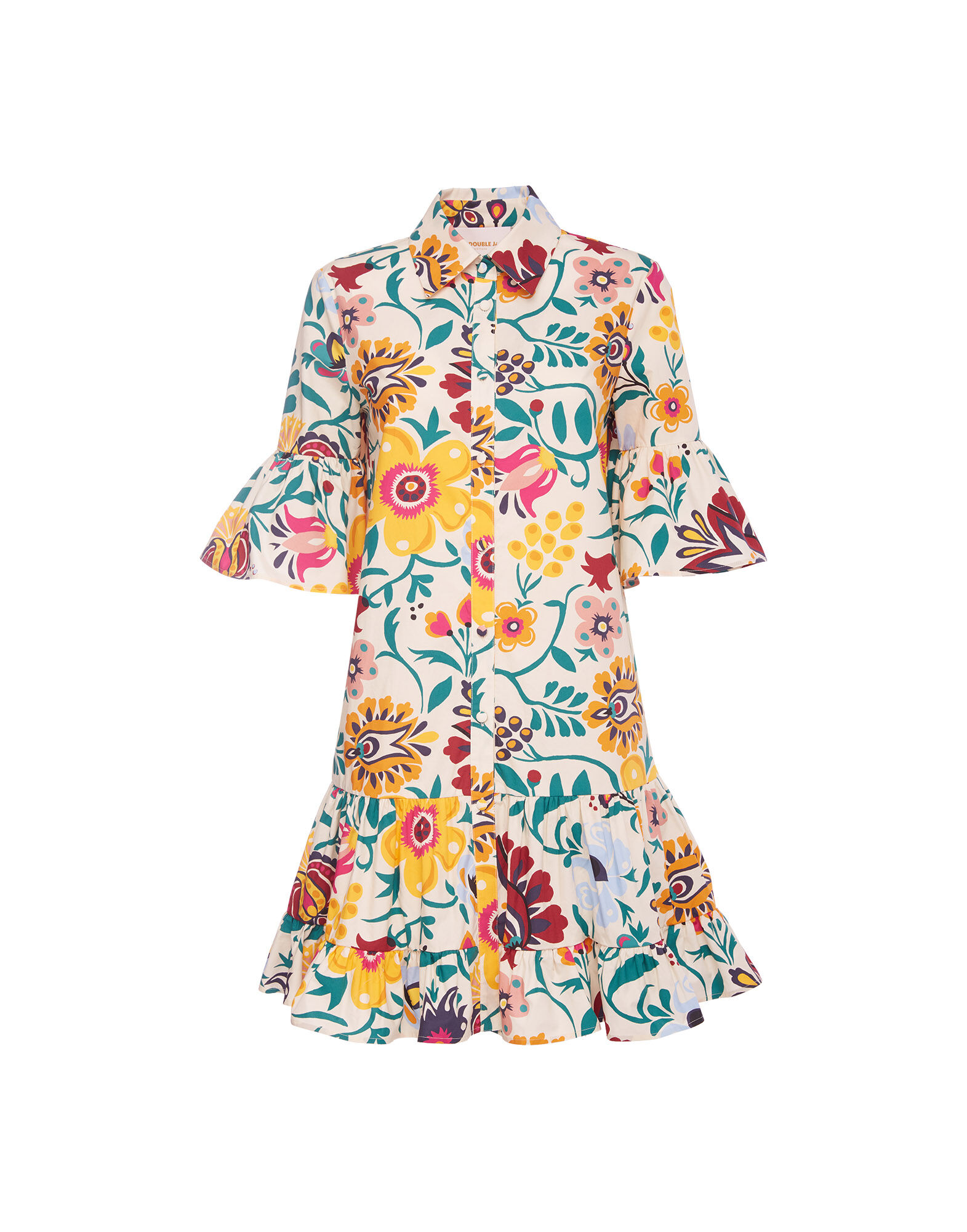 La DoubleJ Choux Dress Selva Bianco DRE0193COT001SEL0002