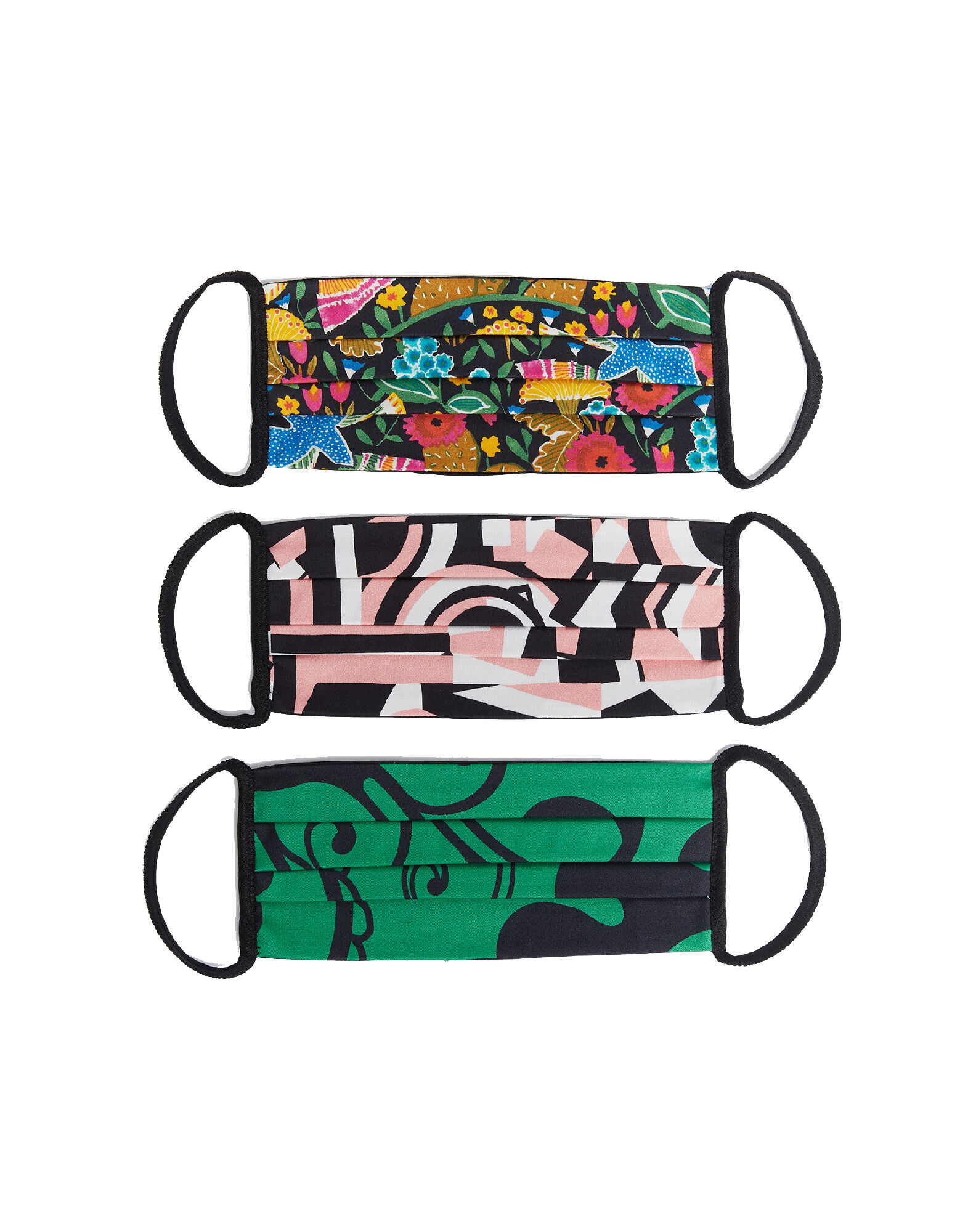 LaDoubleJ Mask Set of Three Multicolor MAS0001COT006LDJ0002