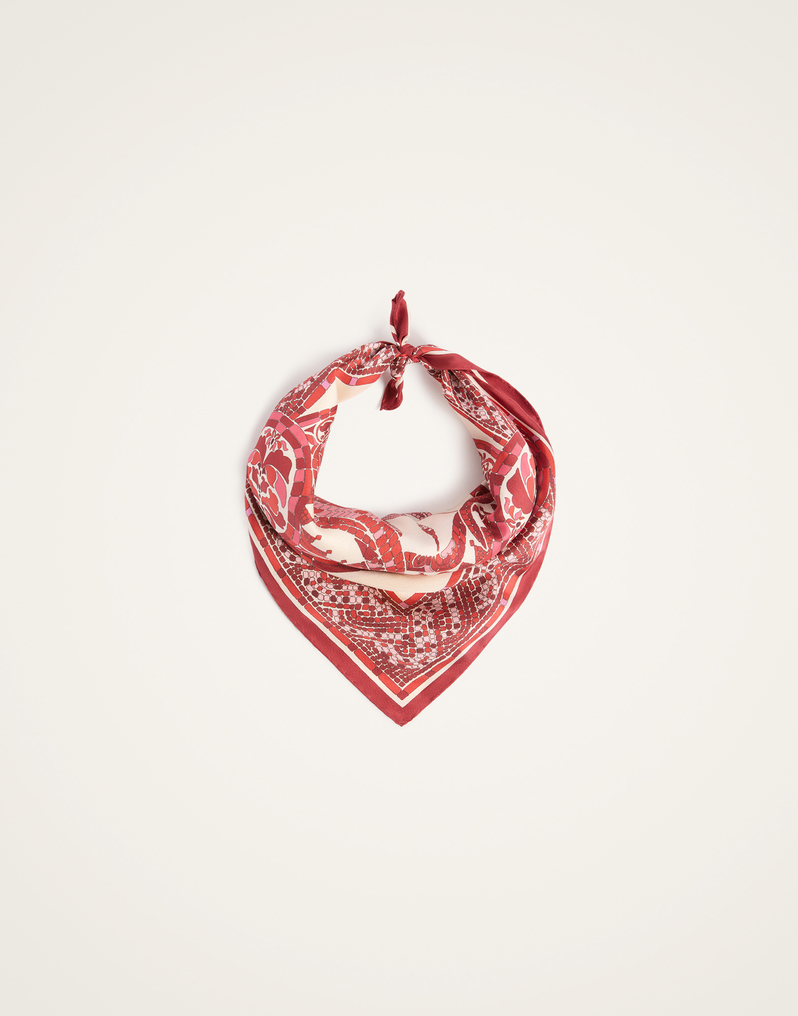 La DoubleJ Foulard 45 La DoubleJ Foulard 45 Cobra Placée Red SCA0065SIL006COB01RE01
