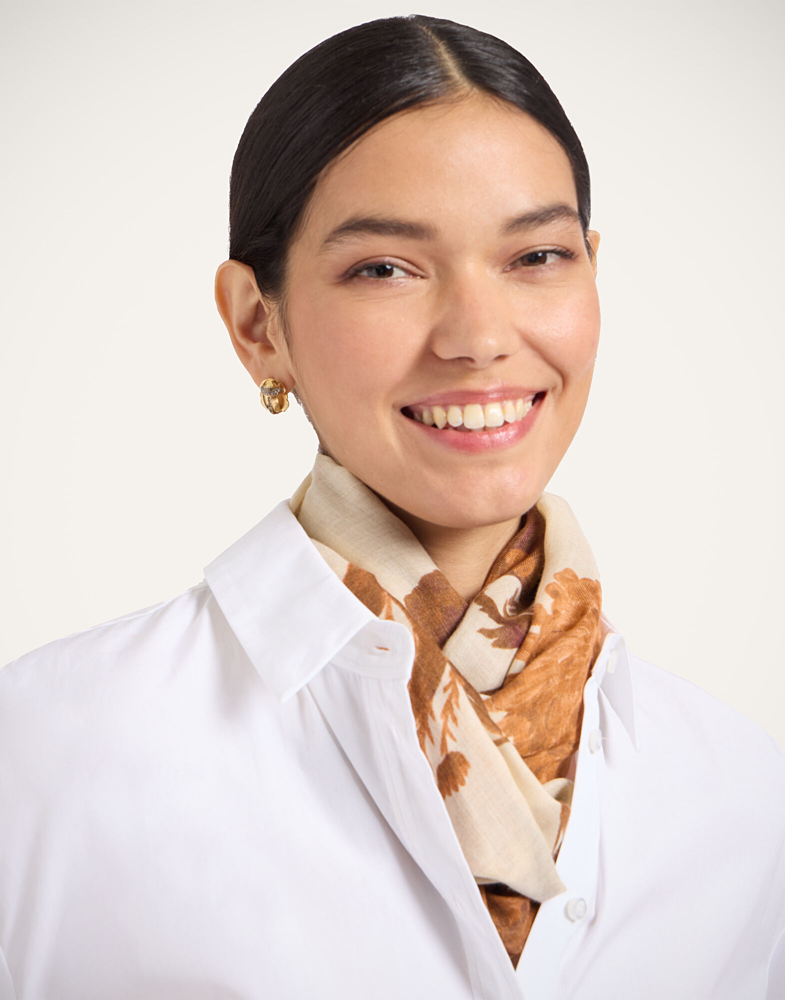 La DoubleJ Scarf Coven Plac&eacute;e Buttercream SCA0097MOS001COV05WH09