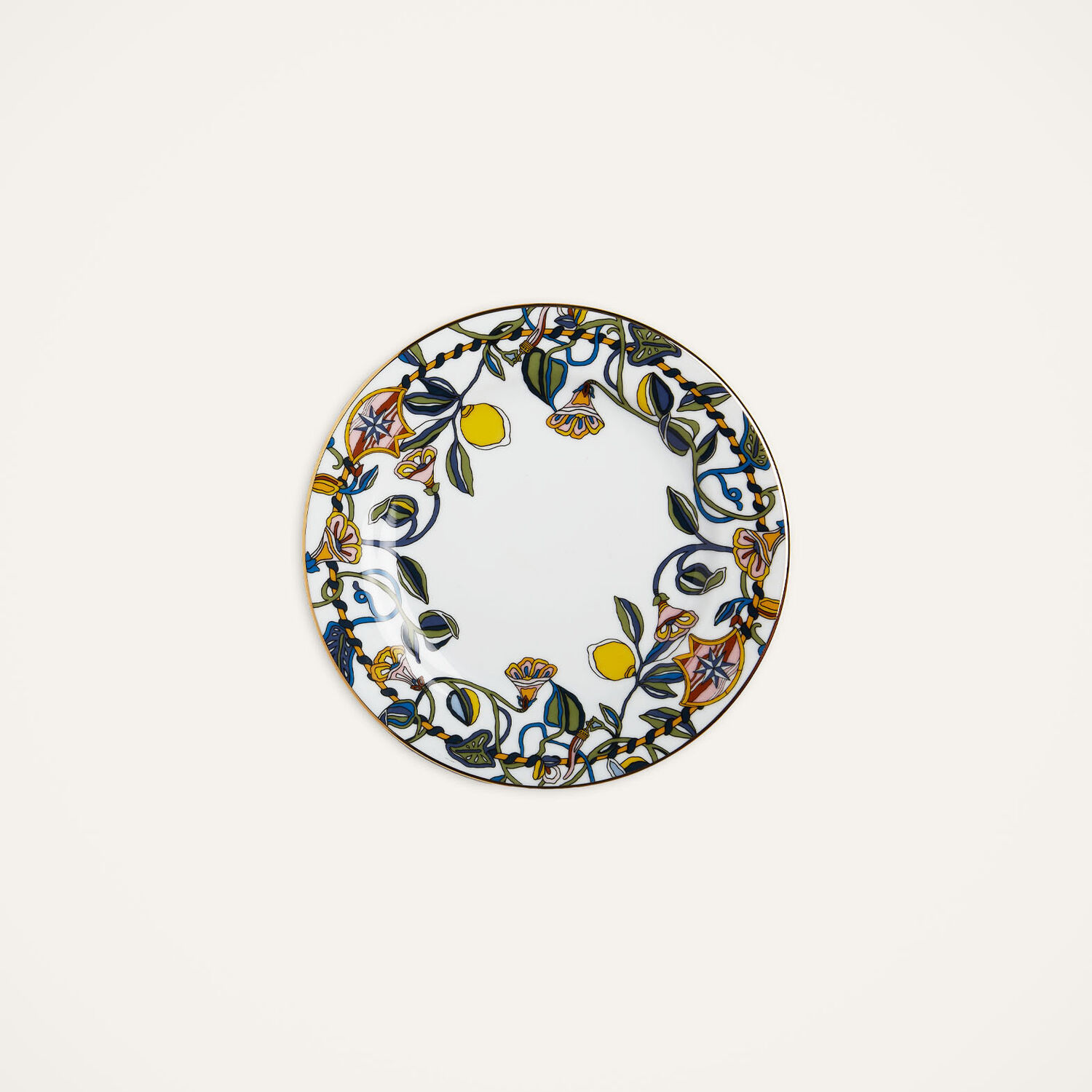  La Doublej Dessert & Side Plates Gend - Dessert Plates Set Of 2 Borboni White One Size 100% Porcellain 
