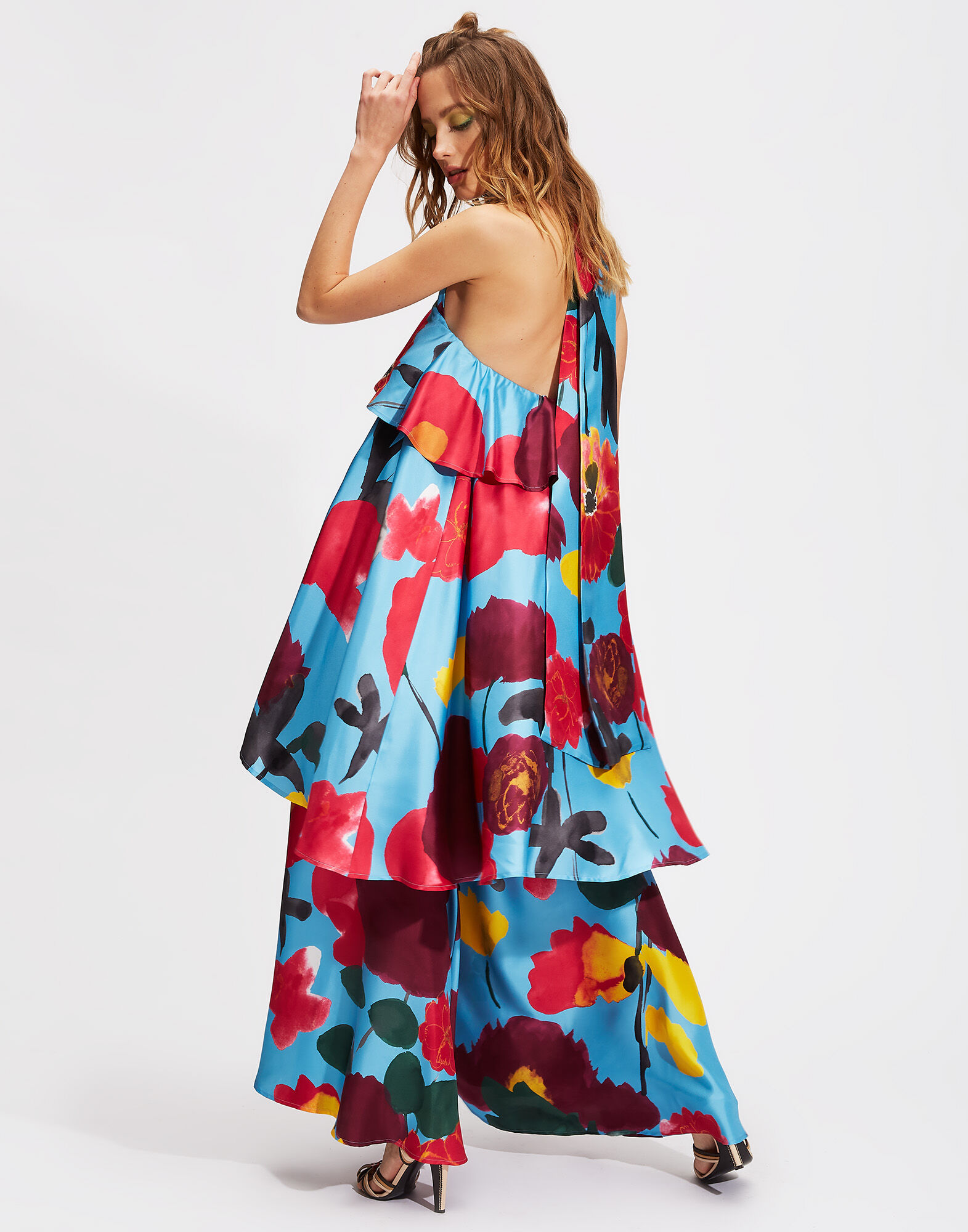 LaDoubleJ Long Bonbon Dress Prom Azzurro DRE0123SIL001PRO0002