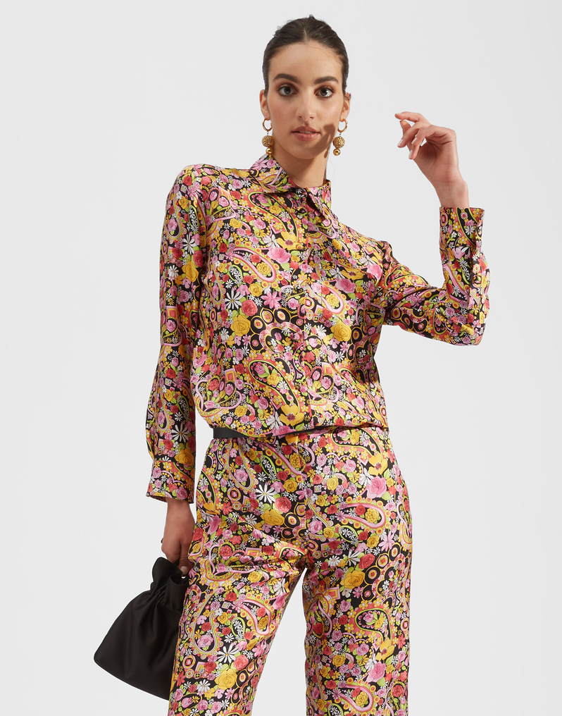 La DoubleJ Boy Shirt La DoubleJ Boy Shirt Tripping Nero SHI0001SIL001TRG0002