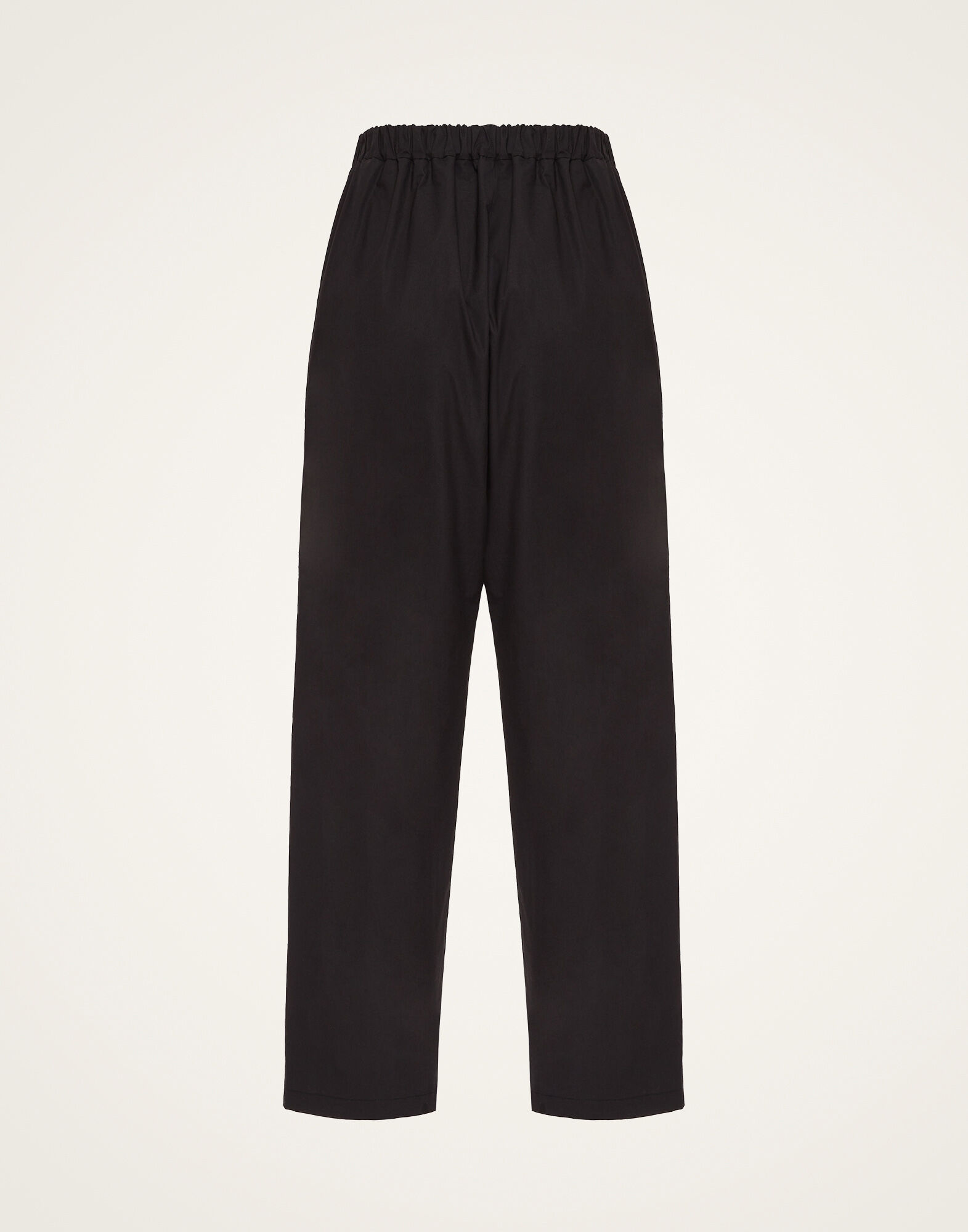 La DoubleJ Drawstring Pants Solid Black TRO0053COT043SOLIDBL01