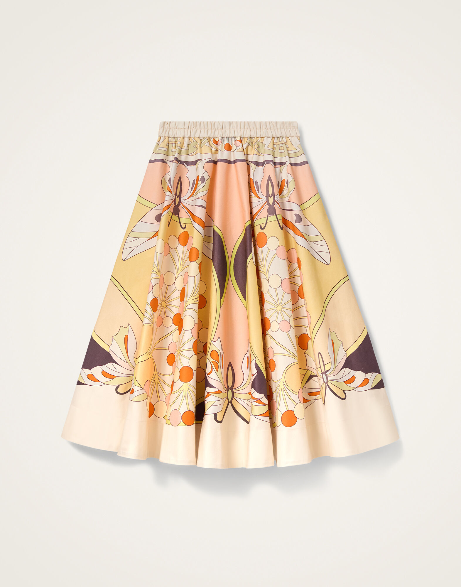 La DoubleJ Ballerina Skirt Florette Plac&eacute;e Pale Pink SKI0199COT094FLO08PI02