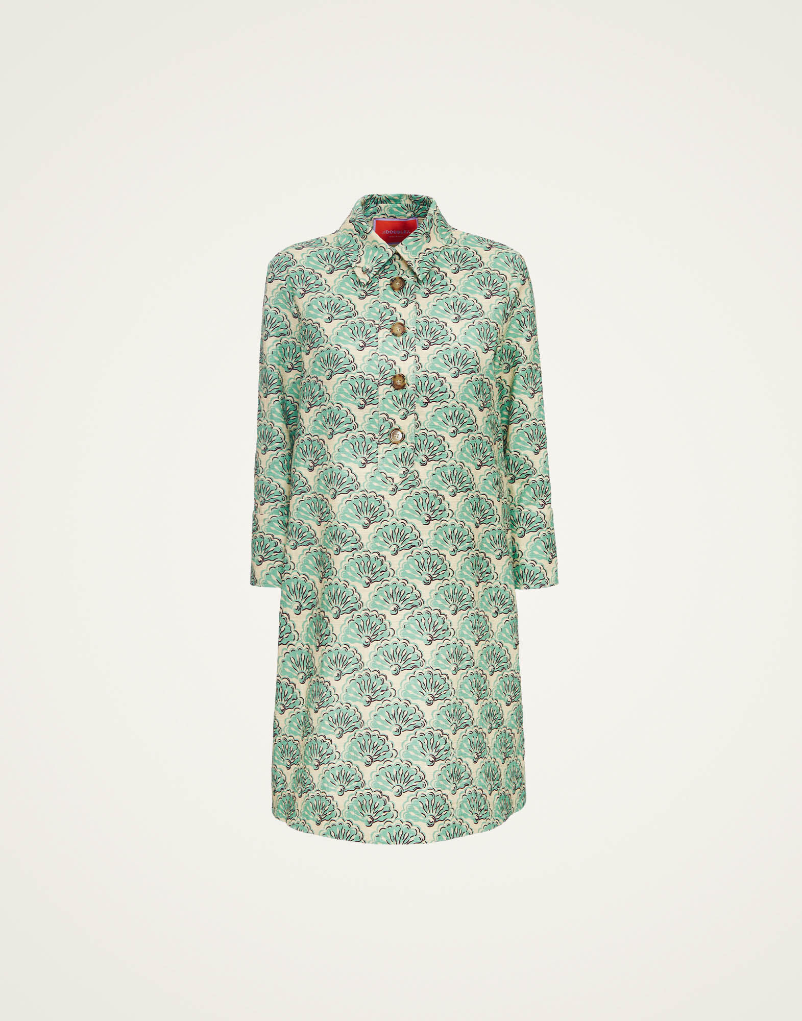 La DoubleJ Short Artemis Dress Fans Mint DRE0180COT005FAN01GR11