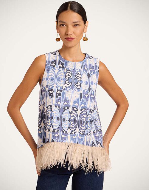 La DoubleJ La Scala Top Cocoon Blue TOP0013COT005COC01BU03