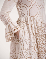 La DoubleJ Lacey Visconti Dress La DoubleJ Lacey Visconti Dress Solid White Smoke DRE0633EMB006SOLIDWH02