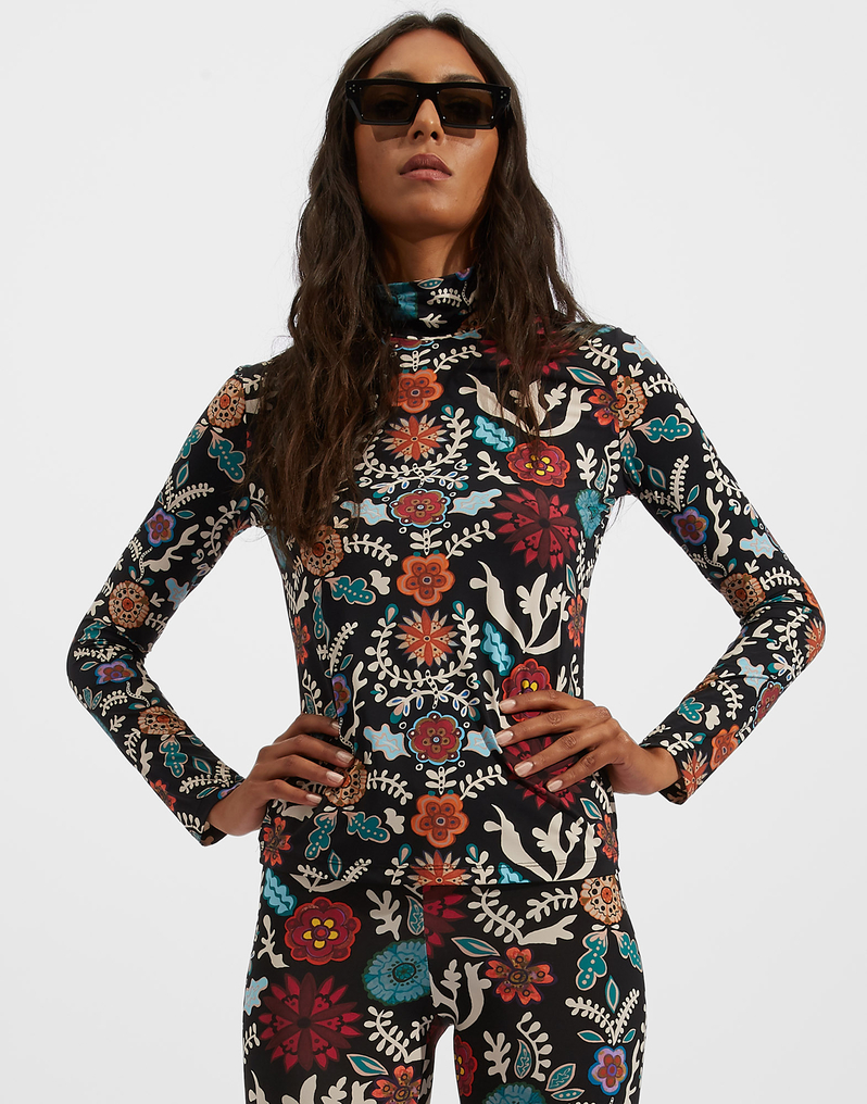 LaDoubleJ Turtleneck LaDoubleJ Turtleneck Fire Flower SHI0030JER005FIR0001