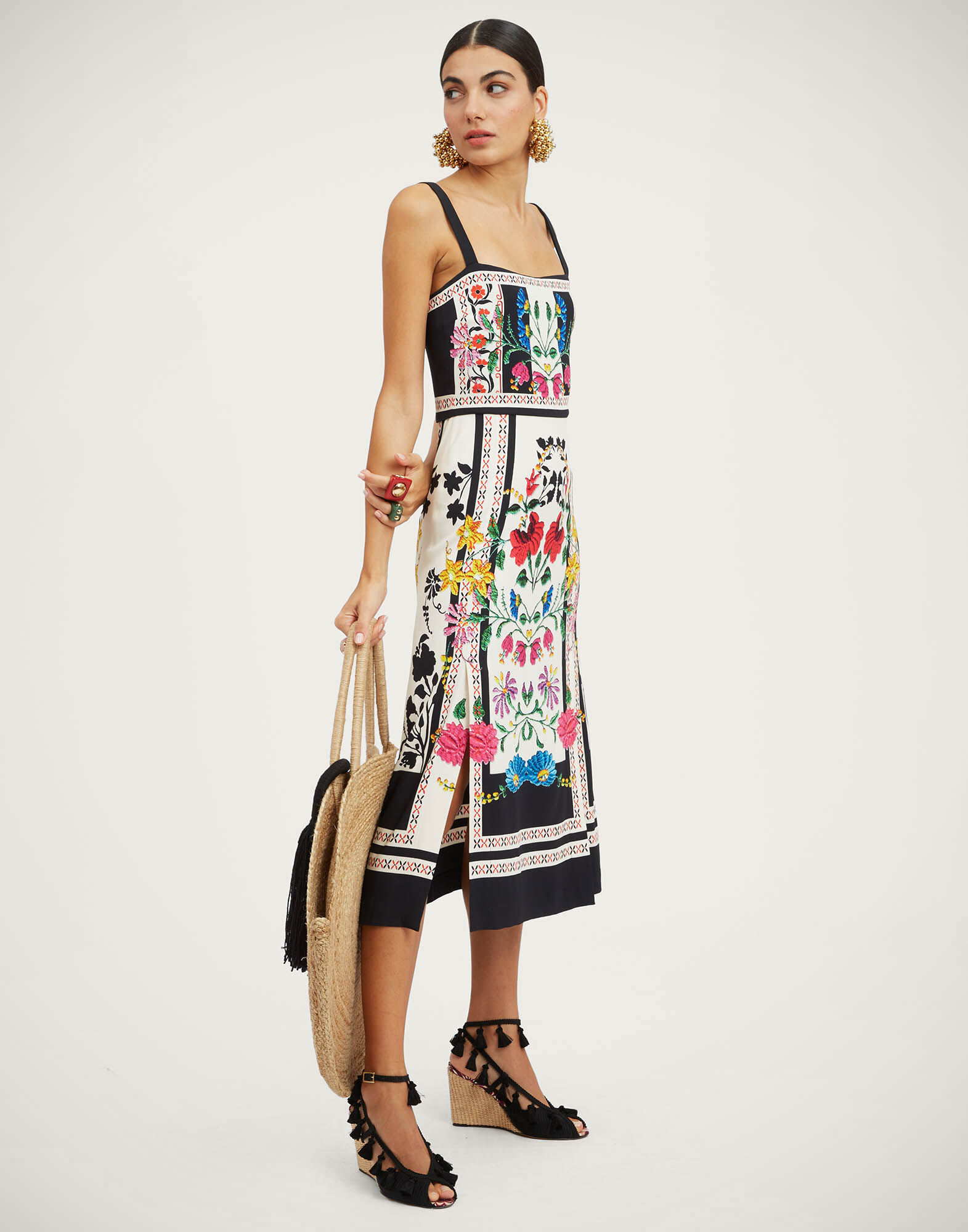 La DoubleJ Buy Me A Martini Dress Plaza Plac&eacute;e Ivory DRE0673VIS011PLA04WH04