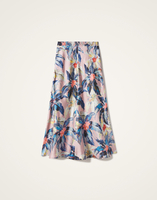 La DoubleJ Lungomare Skirt La DoubleJ Lungomare Skirt Maxi Tropicana Mauve SKI0089SIL001TRC01PU06