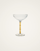 La DoubleJ Bamboo Coupe Set Of 2 La DoubleJ Bamboo Coupe Set Of 2 Solid Amber GLA0047GLS002SOLIDYE10