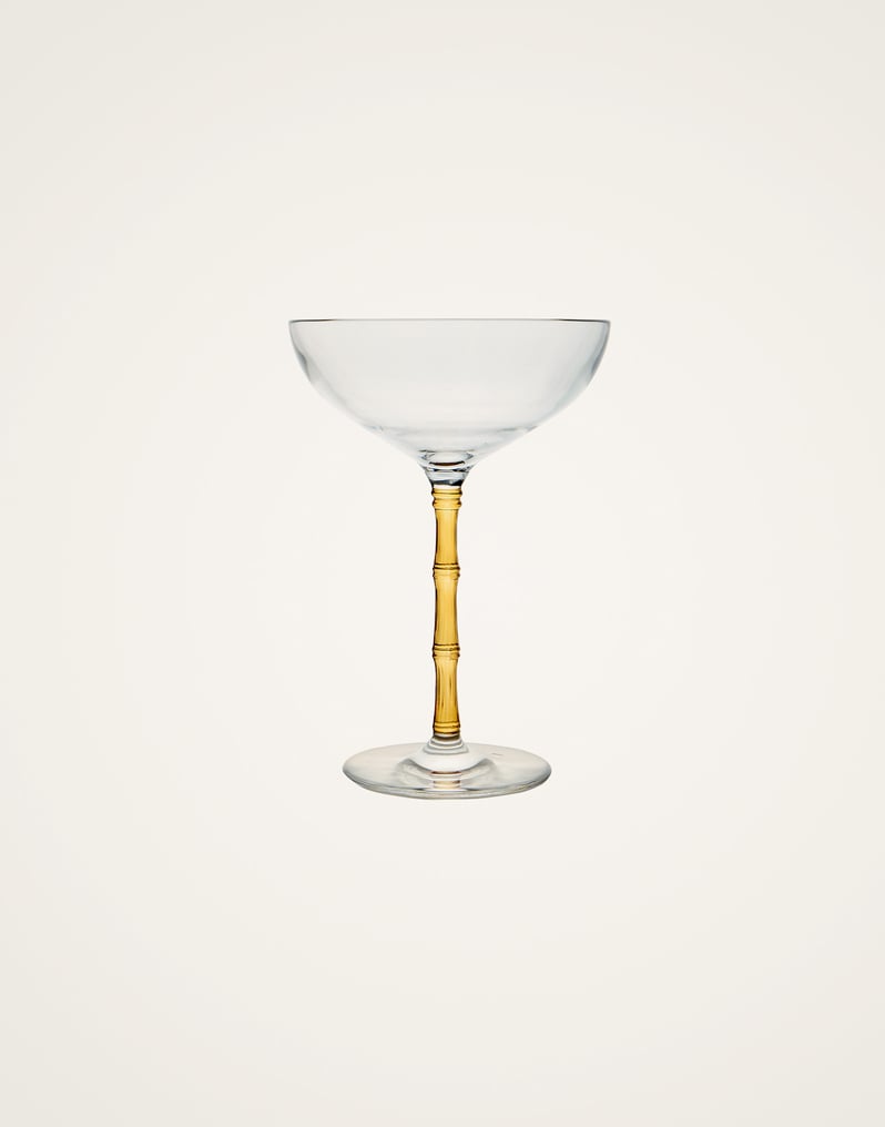 La DoubleJ Bamboo Coupe Set Of 2 La DoubleJ Bamboo Coupe Set Of 2 Solid Amber GLA0047GLS002SOLIDYE10