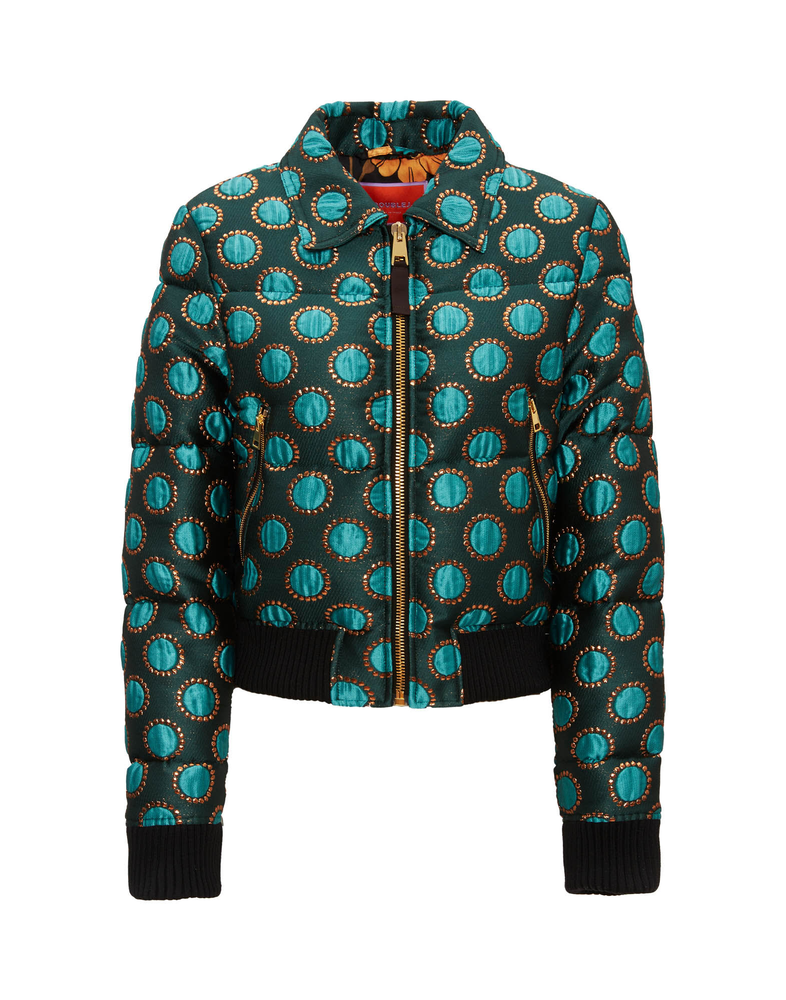 La Comasca Puffer Bomber en Winter Sun Emerald pour Femme La DoubleJ