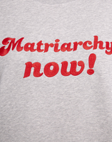 La DoubleJ “MATRIARCHY NOW!” Stand-up Sweatshirt La DoubleJ “MATRIARCHY NOW!” Stand-up Sweatshirt T.Unita Grigio SWE0014JER026GRY0004