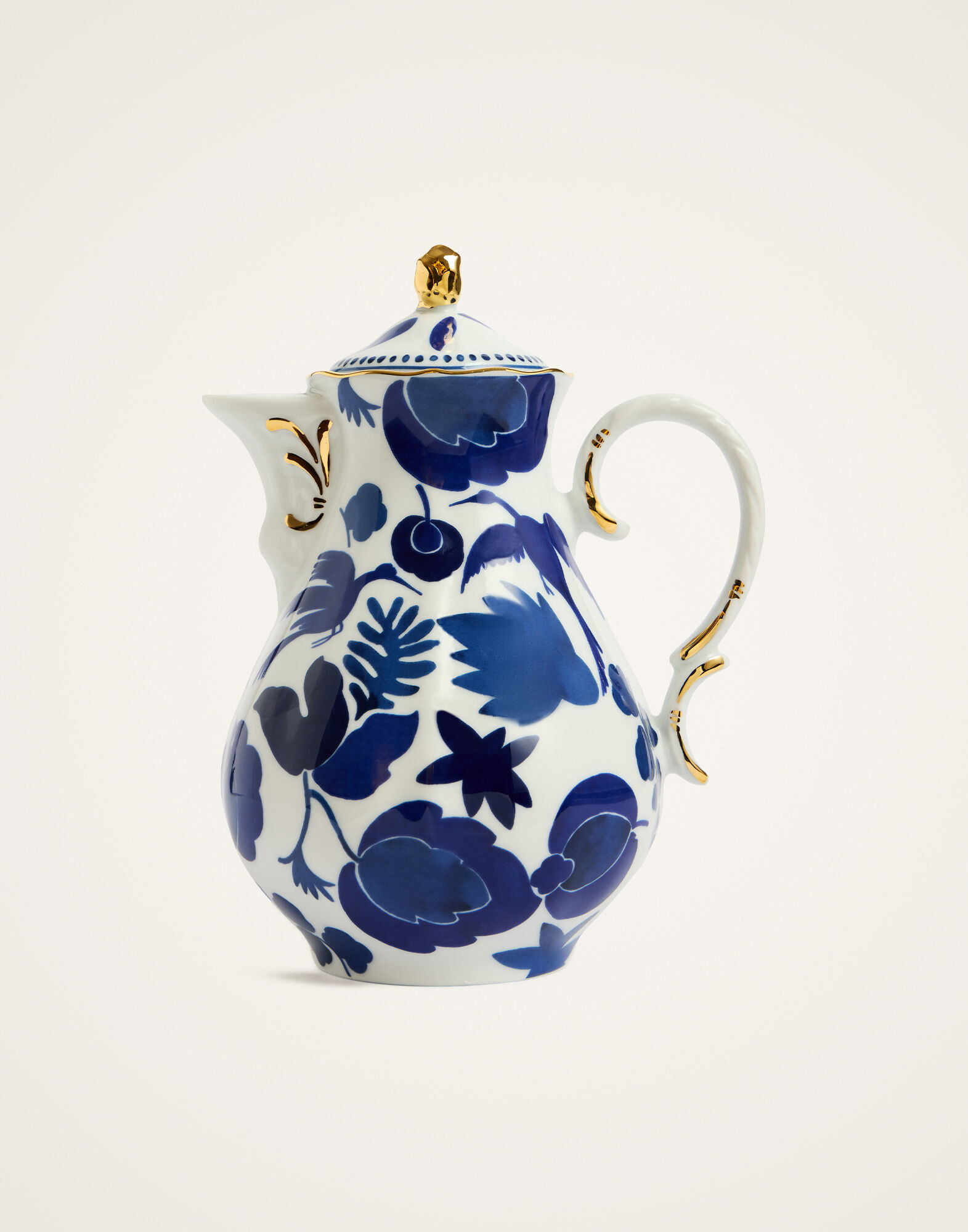Mama Teapot in Wildbird Blue - Homeware | La DoubleJ