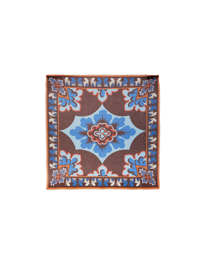 La DoubleJ Foulard 140 La DoubleJ Foulard 140 Palazzo Light Blue SCA0060MOS001PAL05BU01