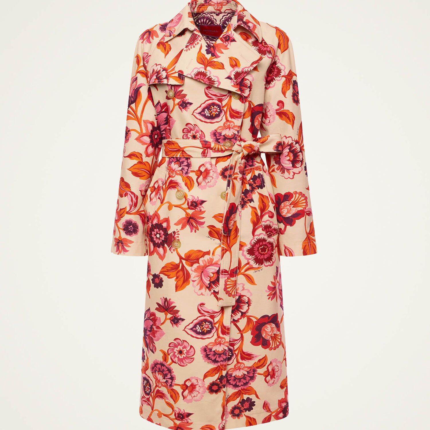 La Doublej Milano Trench Coat In Hottie Cream
